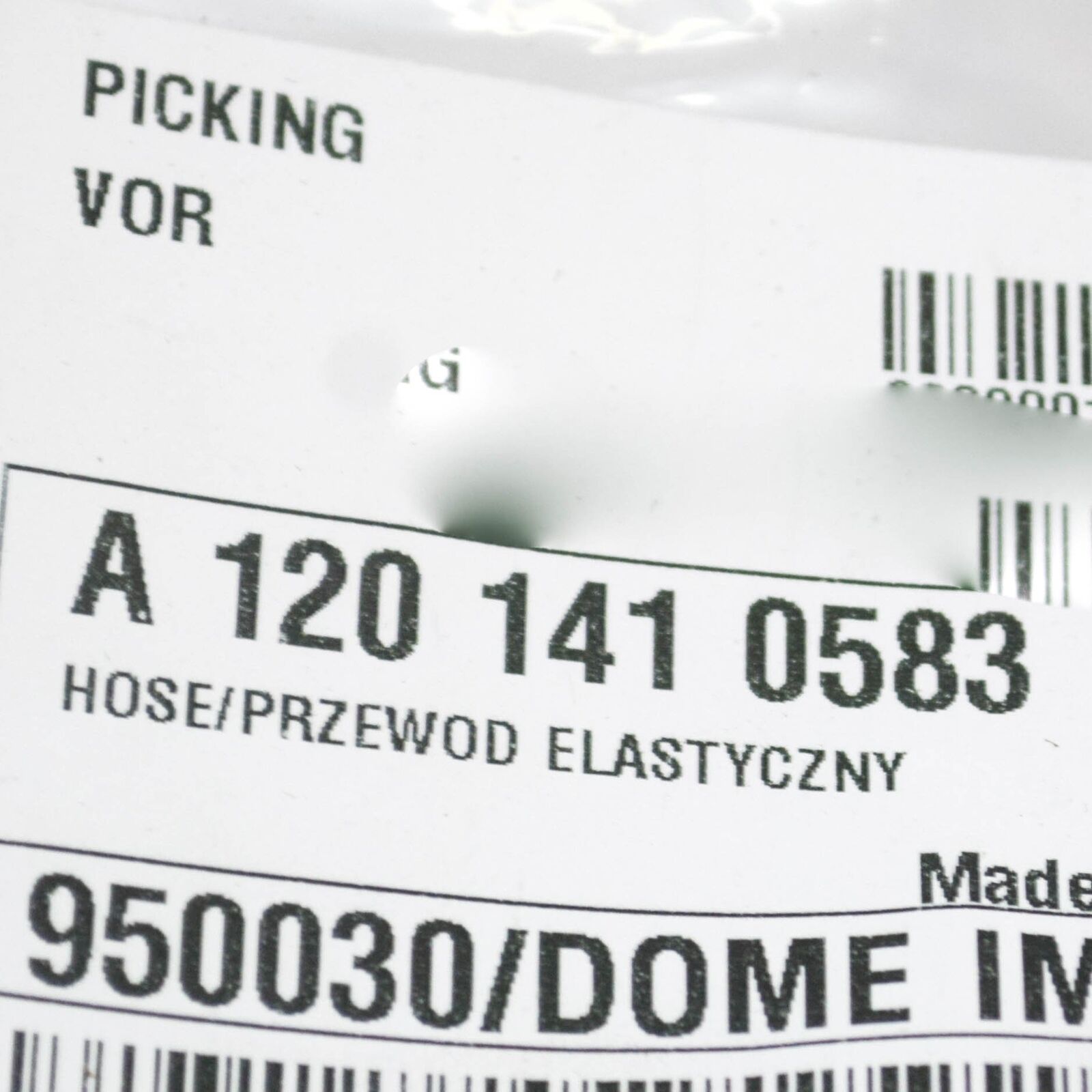 NEW MERCEDES BENZ SL R129 AIR PUMP PIPE HOSE A1201410583 ORIGINAL