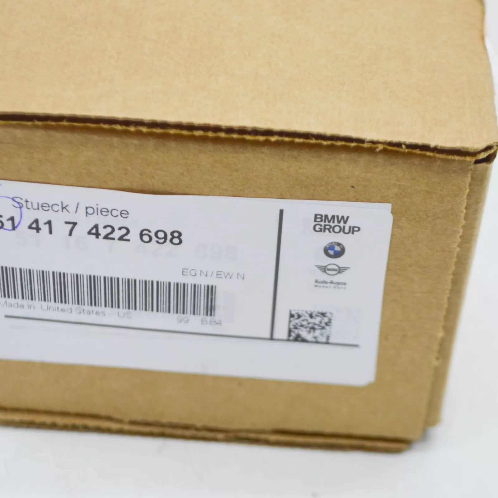 NEW BMW X3 G01 RIGHT DOOR CARD DUMMY TRIM 51417422698 ORIGINAL