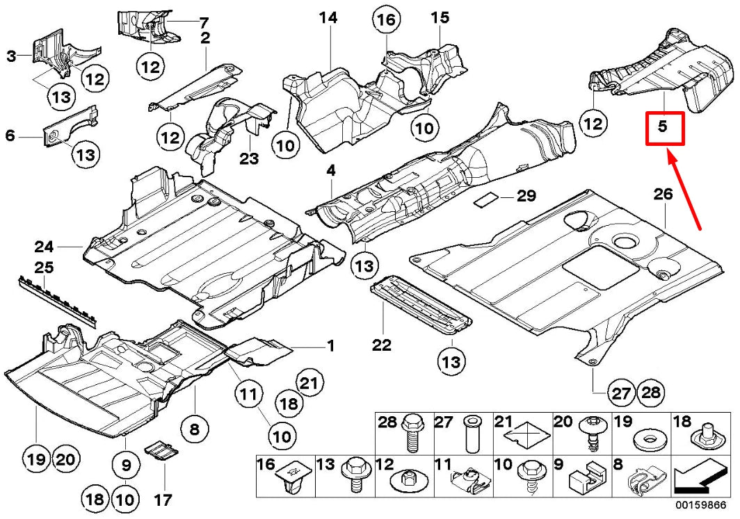 NEW BMW 3 E46 REAR SILENCER HEAT INSULATOR 51482494848 2494848 ORIGINAL