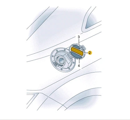 NEW AUDI TT ROADSTER FV 8S FUEL FILLER NECK STICKER 8V5010508F