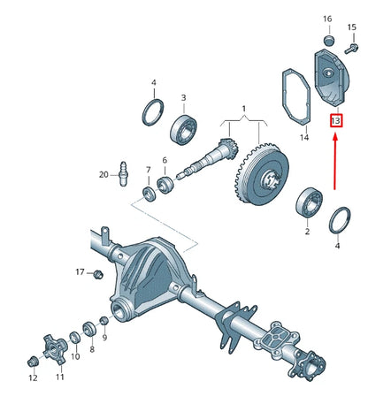 NEW VOLKSWAGEN CRAFTER 2F MK1 REAR DIFFERENTIAL AXLE COVER 2E0501249