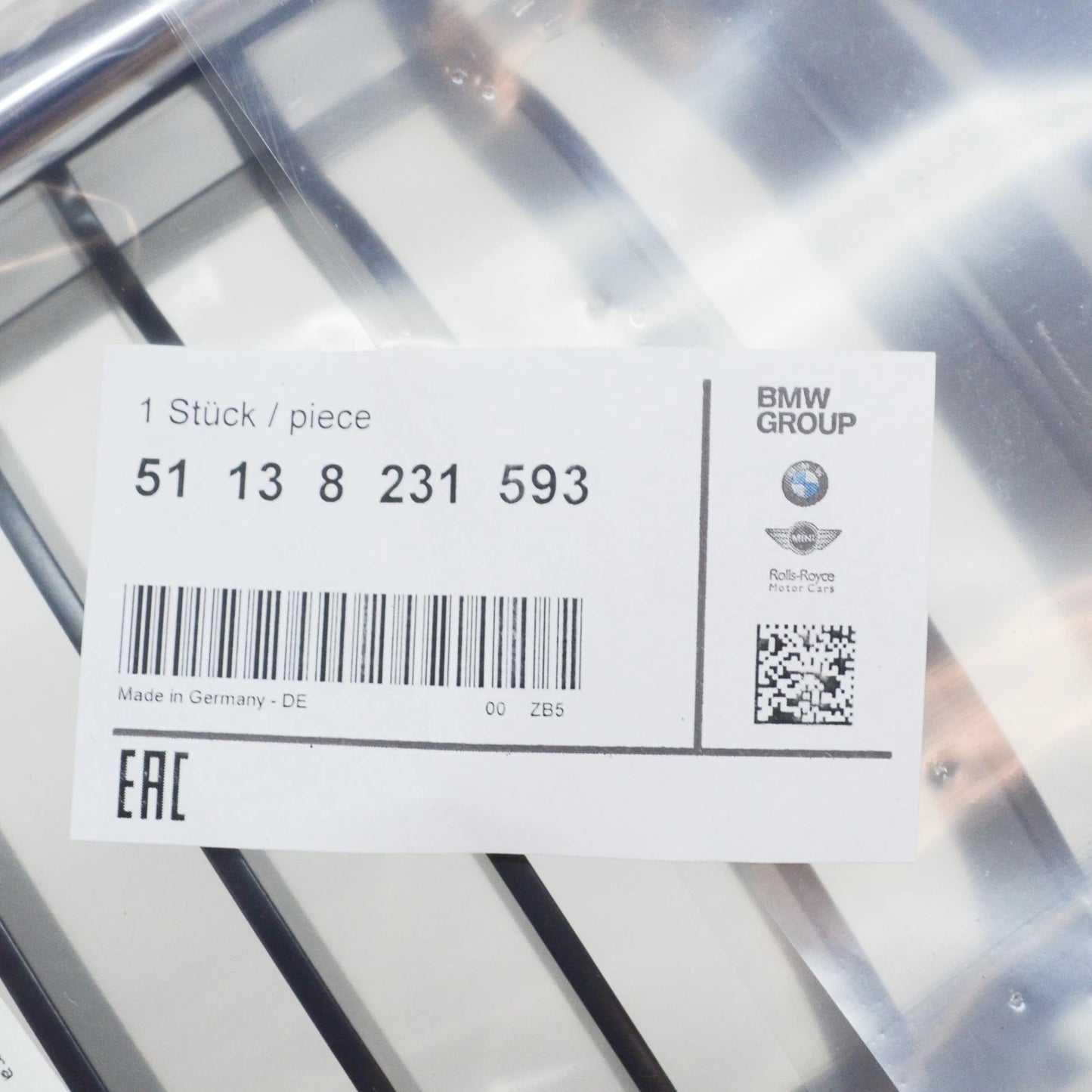 NEW BMW E38 SEDAN FRONT RADIATOR KIDNEY GRILLE LEFT 8231593 51138231593 ORIGINAL