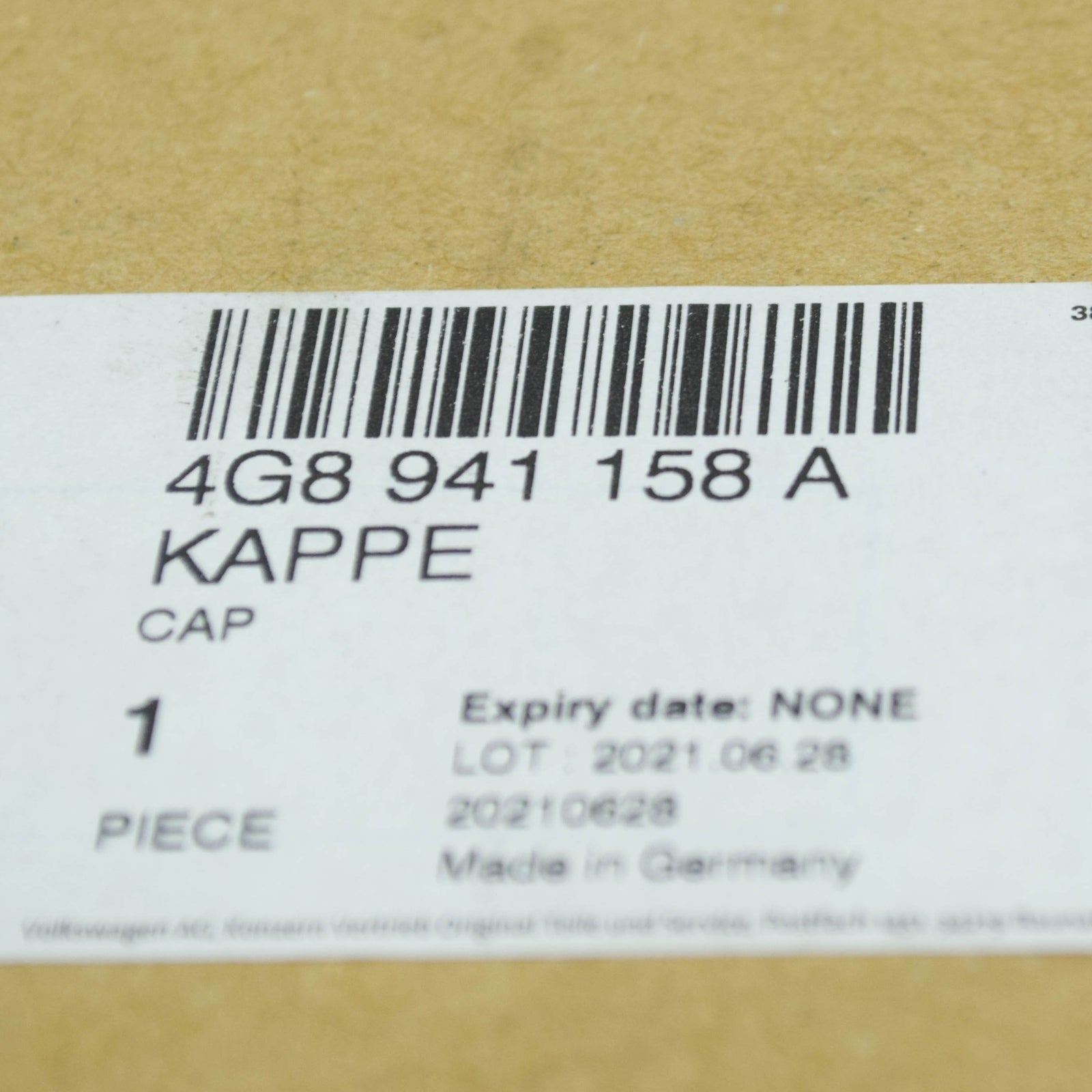 NEW AUDI A7 SPORTBACK 4G8 FRONTRIGHT HEADLIGHT CAP COVER 4G8941158A ORIGINAL