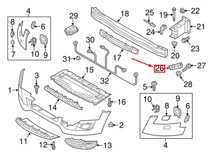 new audi a4 allroad b8 front left bumper guide 8k0807283d original