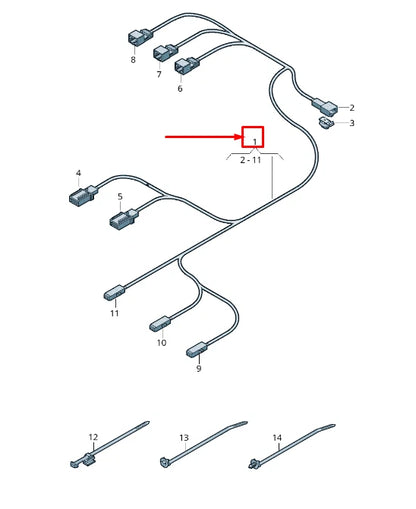 NEW AUDI Q3 F3 REAR RIGHT SEAT BELT WARNING SYSTEM HARNESS 83A971392A