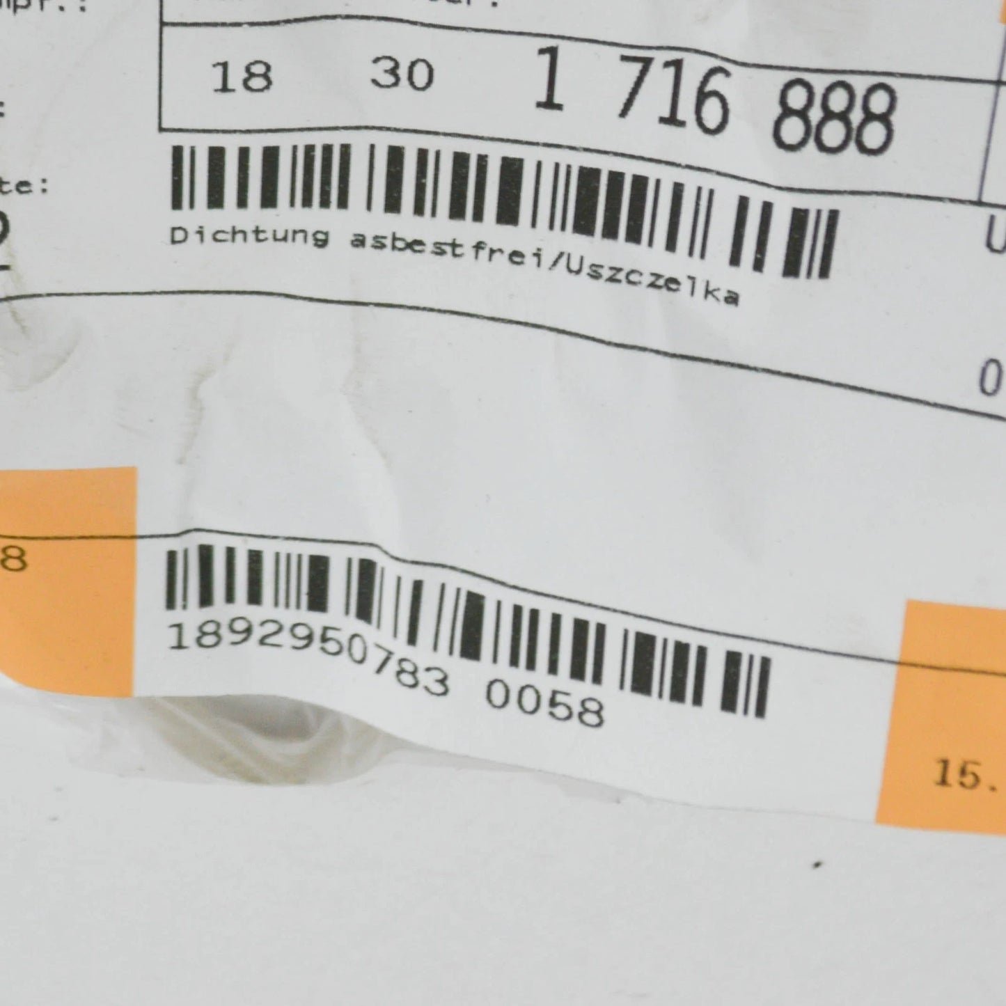 NEW BMW Z3 COUPE E36 EXHAUST MANIFOLD GASKET 18301716888 1716888 ORIGINAL