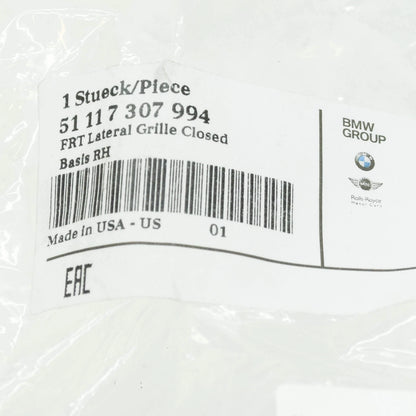 NEW BMW X5 F15 FRONT BUMPER RIGHT GRILLE 51117307994 7307994 2015 ORIGINAL