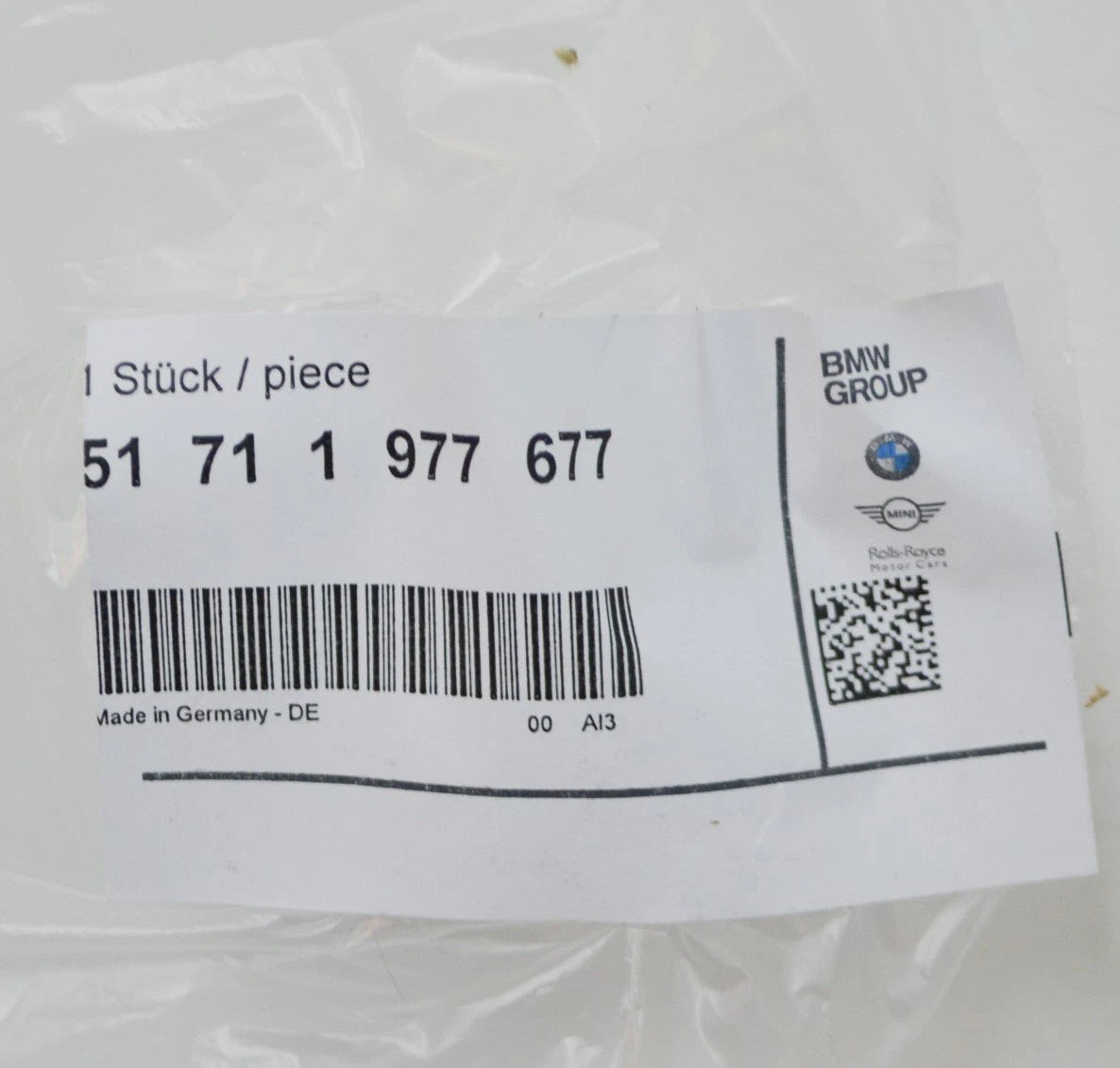 NEW BMW 3 E36 WINDSHIELD WIPER COWL TRIM LHD 51711977677 1977677 ORIGINAL