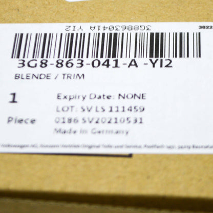 NEW VOLKWAGEN ARTEON 3H7 FRESH AIR HEATER CONTROL TRIM RHD 3G8863041AYI2