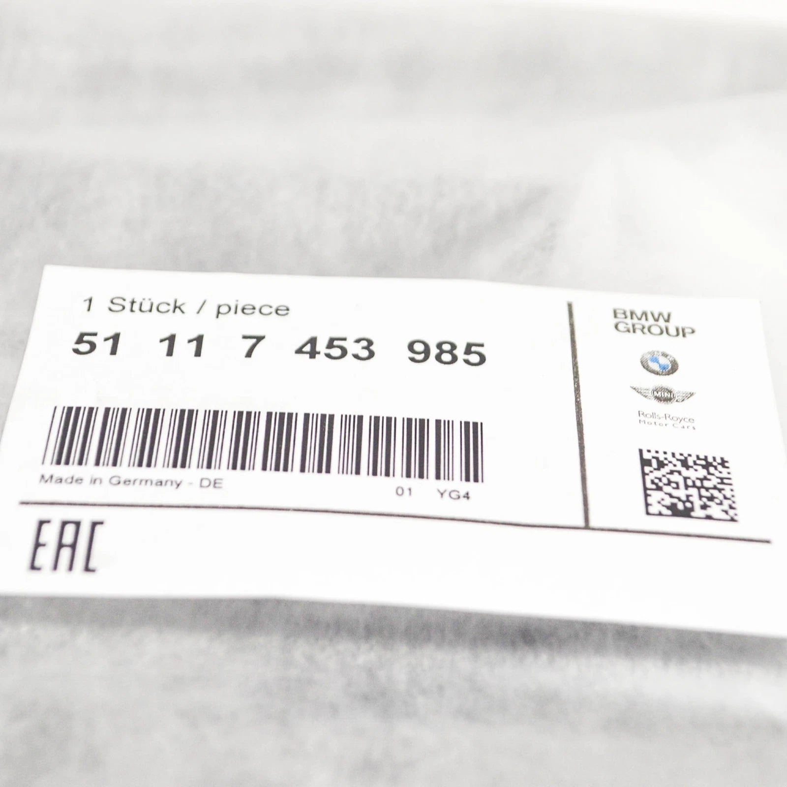 NEW BMW X1 F48 FRONT BUMPER LEFT CLOSED GRILLE 51117453985 7453985 2015 ORIGINAL