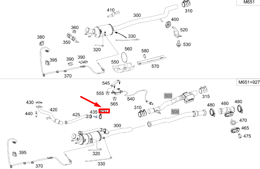 new mercedes-benz cla c117 egr lineto exhaust line clamp a0009954233 original