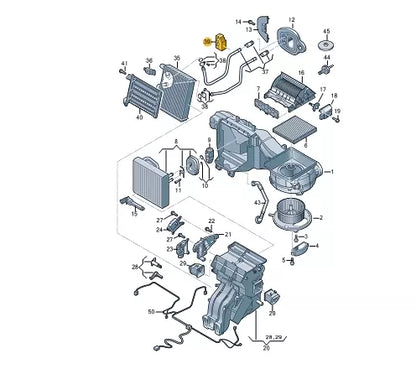 NEW VOLKSWAGEN ARTEON 3H7 HEAT EXCHANGER SEAL LHD 5Q1819861