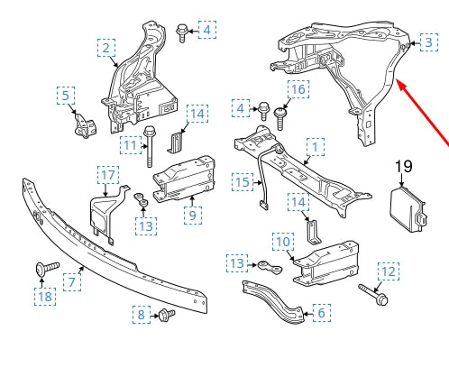 NEW MERCEDES-BENZ E-CLASS W212 LEFT HEADLIGHT BRACKET A2126204600 2015 ORIGINAL