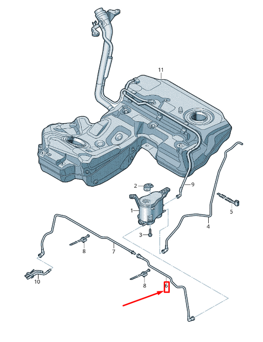 new audi a6 avant c7 rear left breather line 4g0201991h original
