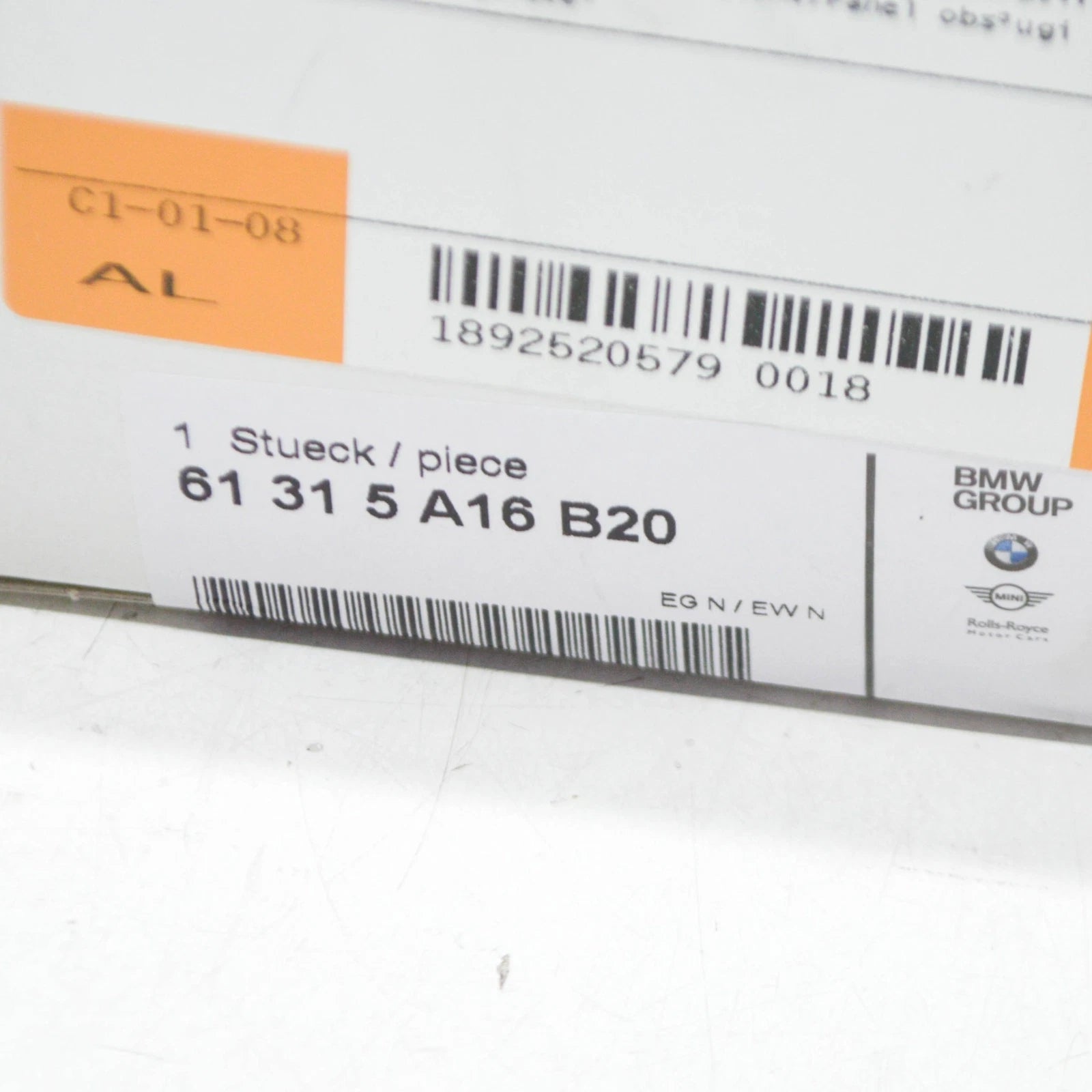 NEW BMW 3 G20 LIGHT CONTROL UNIT SWITCH PANEL 61315A16B20