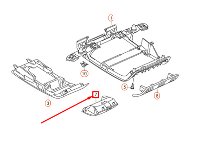 NEW VOLKSWAGEN CC ROOF SPECTACLES SUNGLASSES HOLDER 1K0868837G71N ORIGINAL