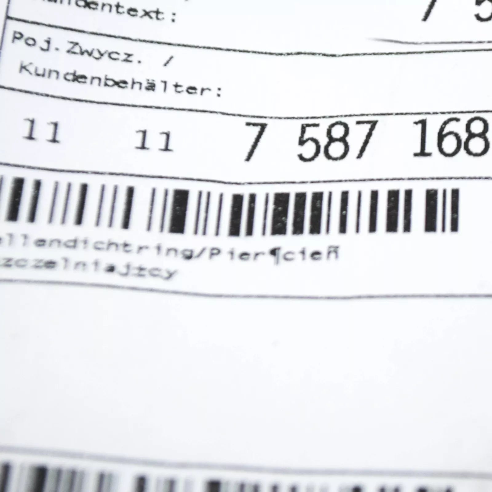 NEW BMW 1 F20 REAR CRANKSHAFT SEAL 11117587168 7587168 ORIGINAL