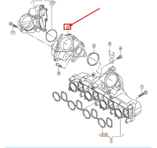 NEW VW AMAROK EXHAUST RECIRCULATION VALVE 03L131501AA ORIGINAL