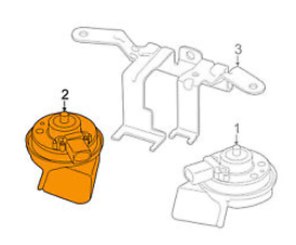 NEW AUDI A7 4G HIGH TONE HORN SIGNAL 8X0951223A ORIGINAL