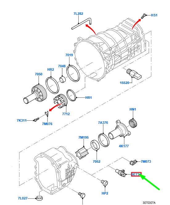 new ford transit mk3 manual transmission sensor assy 4583104 original