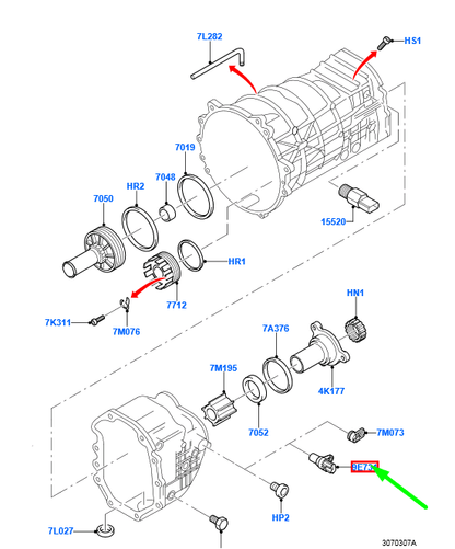 new ford transit mk3 manual transmission sensor assy 4583104 original