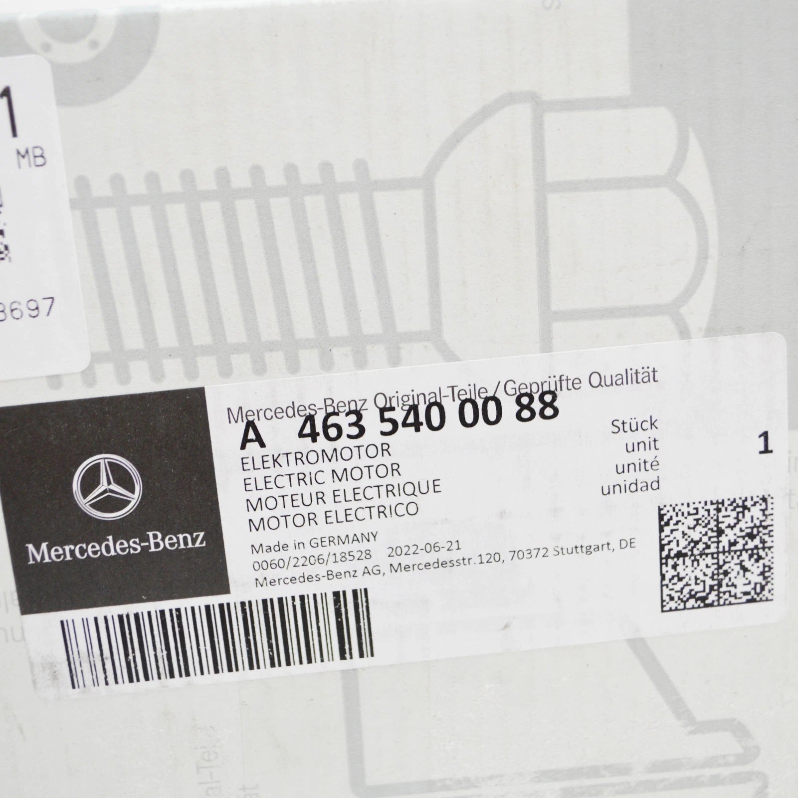 NEW MERCEDES-BENZ G W461 TRANSFER CASE ELECTRIC MOTOR A4635400088 ORIGINAL