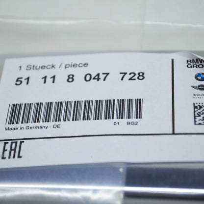 NEW BMW 7 F01 FRONT M BUMPER RIGHT MOLDING TRIM CHROME 51118047728 2015 ORIGINAL