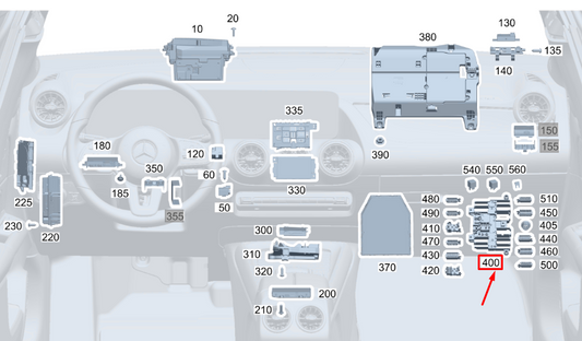 new mercedes-benz gla h247 interior relay unit a1779061102 original