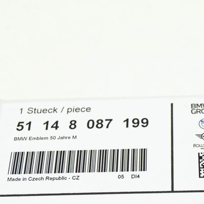 NEW BMW 4 COUPE G22 REAR TRUNK BOOTLID BADGE 51148087199 ORIGINAL