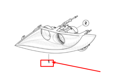 new bmw z4 roadster e85 front right headlight lhd 63127165674 7165674 original