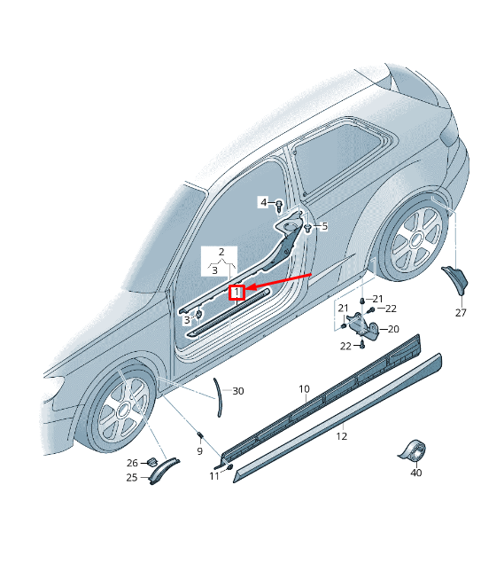 new audi a3 sportback 8v front right outer sill trim strip 8v3853491d9b9