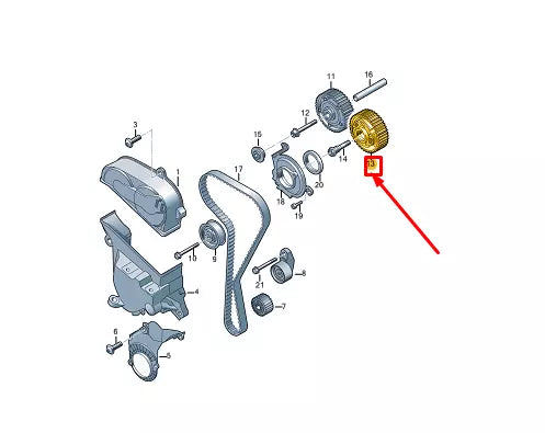 NEW VW GOLF VARIANT CG MK8 INLET CAMSHAFT ADJUSTER UNIT 05C109088D ORIGINAL