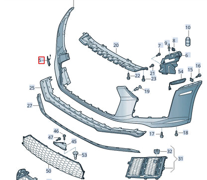 NEW AUDI R8 4S FRONT RIGHT BUMPER BRACKET 4S0807096A ORIGINAL