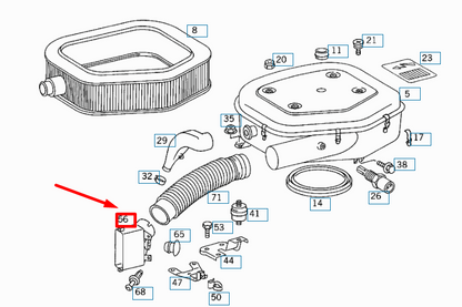 NEW MERCEDES-BENZ SL R129 AIR INTAKE SCOOP A1030940311 ORIGINAL