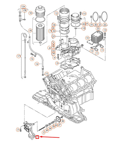 NEW AUDI Q7 4L OIL PUMP 059115105CB ORIGINAL