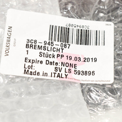 NEW VOLKSWAGEN PASSAT CC THIRD 3RD BRAKE STOP LIGHT 3C8945087 ORIGINAL