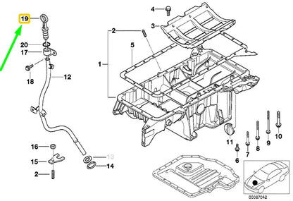 NEW BMW X5 E53 ENGINE OIL DIP STICK 11437505454 7505454 ORIGINAL