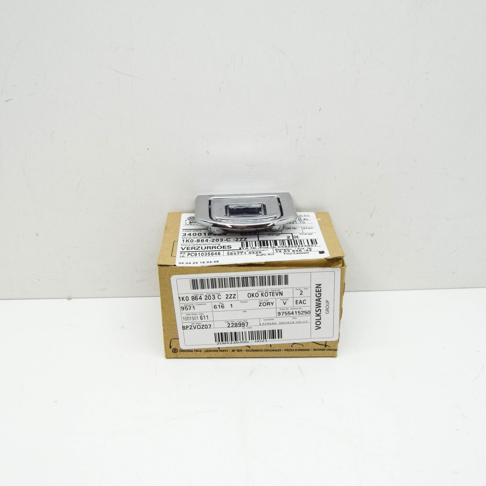 NEW AUDI A4 AVANT B8 REAR TIE DOWN HOOK 1K0864203C2ZZ ORIGINAL