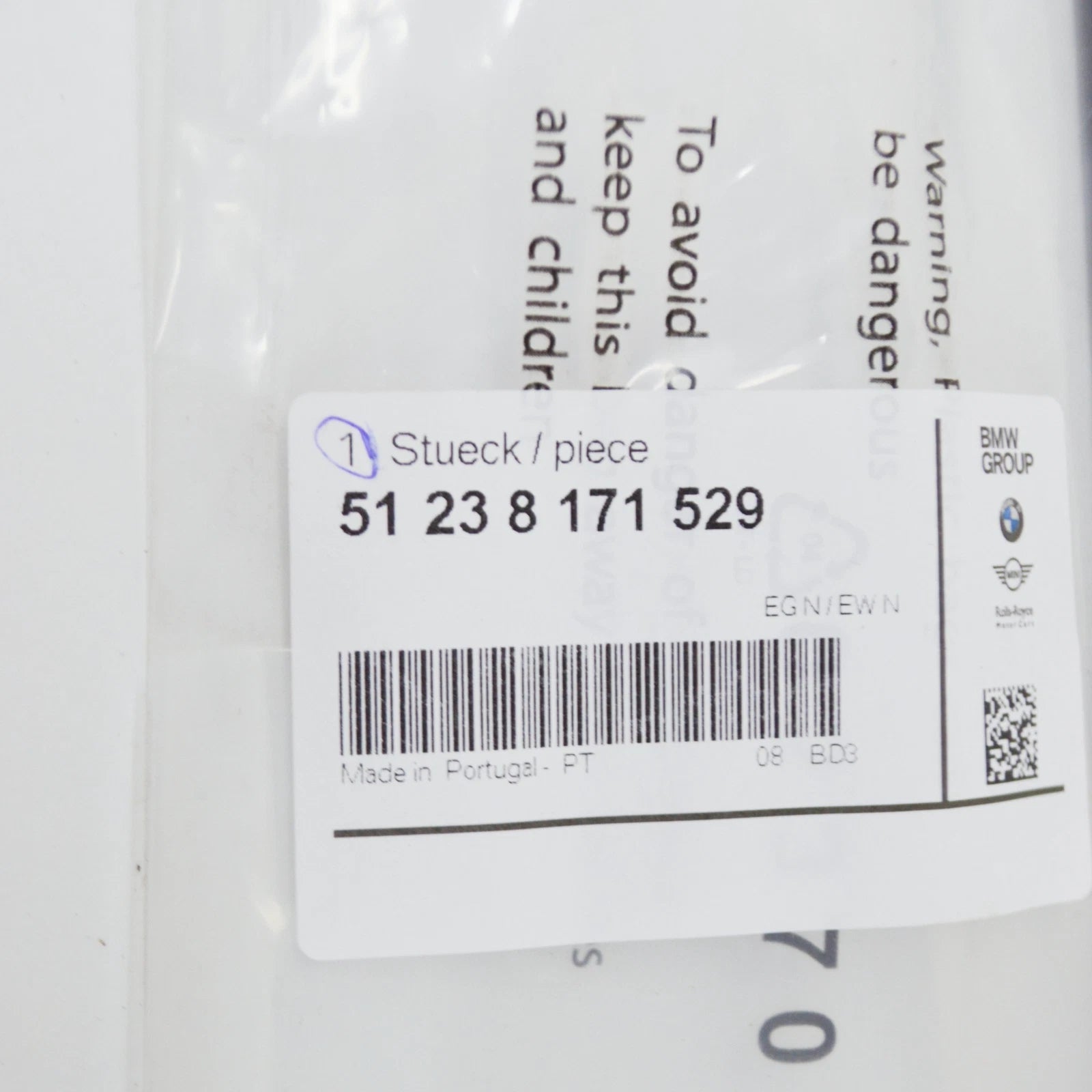 NEW BMW 7 E38 BONNET HOOD LID LOCK RELEASE BOWDEN CABLE RHD 51238171529 ORIGINAL