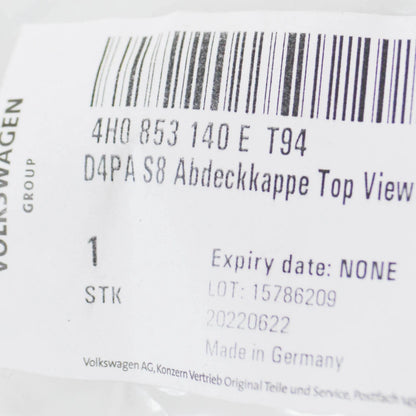 NEW AUDI A8 4H RADIATOR GRILLE CAMERA COVER CAP 4H0853140ET94