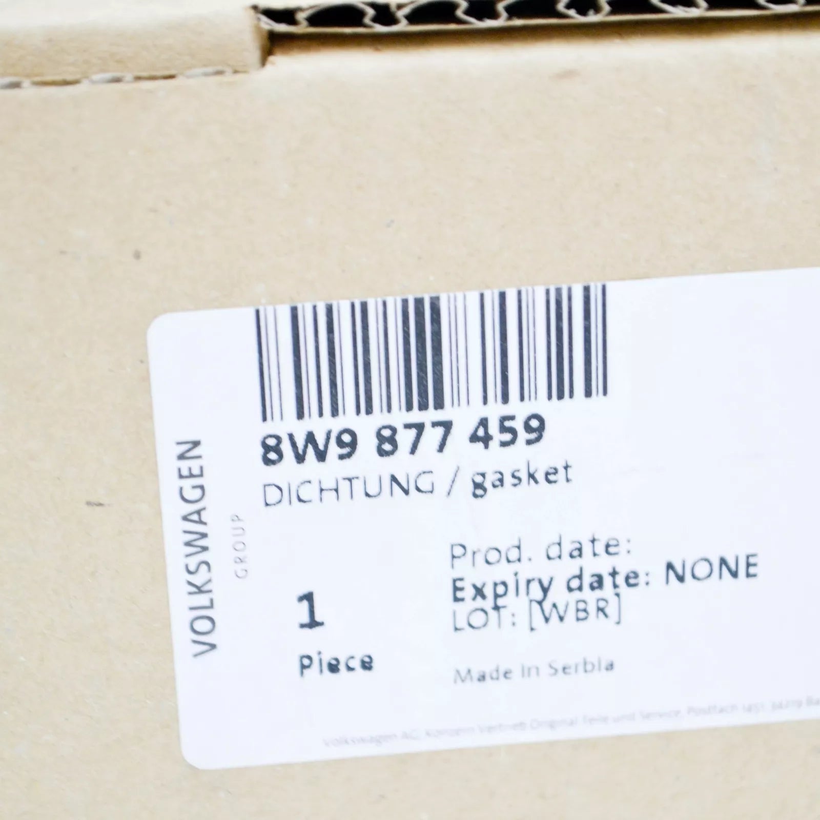 NEW AUDI A4 AVANT B9 SUNROOF FRAME OUTER SEAL 8W9877459 ORIGINAL