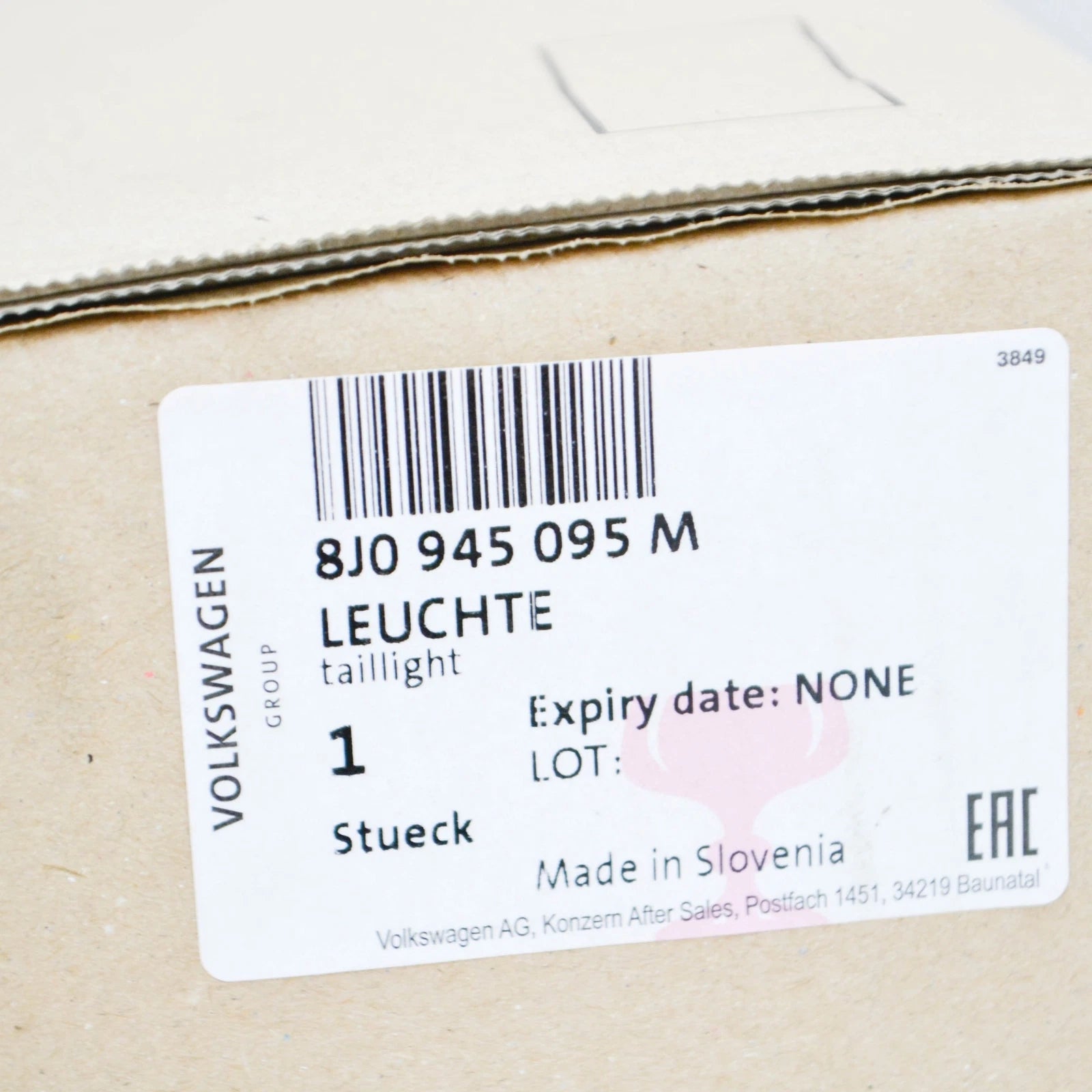 NEW AUDI TT ROADSTER 8J REAR LEFT TAILLIGHT 8J0945095M ORIGINAL