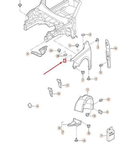 NEW VOLKSWAGEN GOLF MK6 FRONT LEFT FENDER WING 1K9821021 ORIGINAL