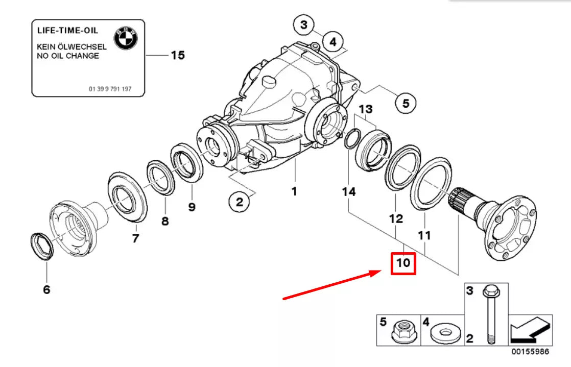NEW BMW 3 E46 REAR WHEEL HUB 33412229120 2229120 ORIGINAL