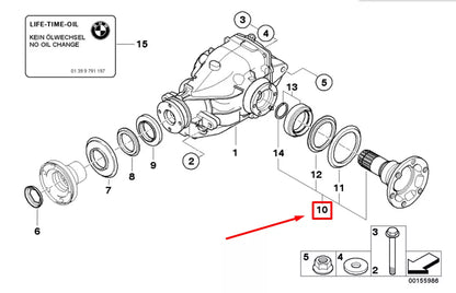 NEW BMW 3 E46 REAR WHEEL HUB 33412229120 2229120 ORIGINAL