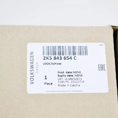 NEW VW CADDY III FURGON 2K MK3 REAR RIGHT DOOR LOCK 2K5843654C ORIGINAL