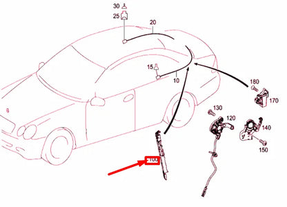 NEW MERCEDES-BENZ CLK C209 SOFT TOP COMPARTMENT COVER SWITCH A2098201810
