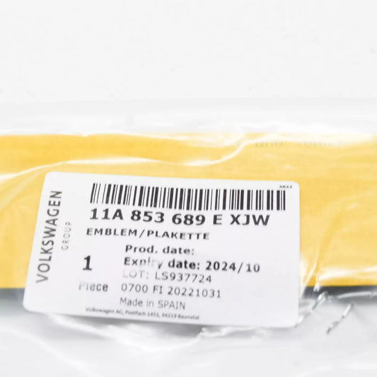 NEW VOLKSWAGEN ID.4 E21 FRONT LEFT WING BADGE LOGO 11A853689EXJW ORIGINAL