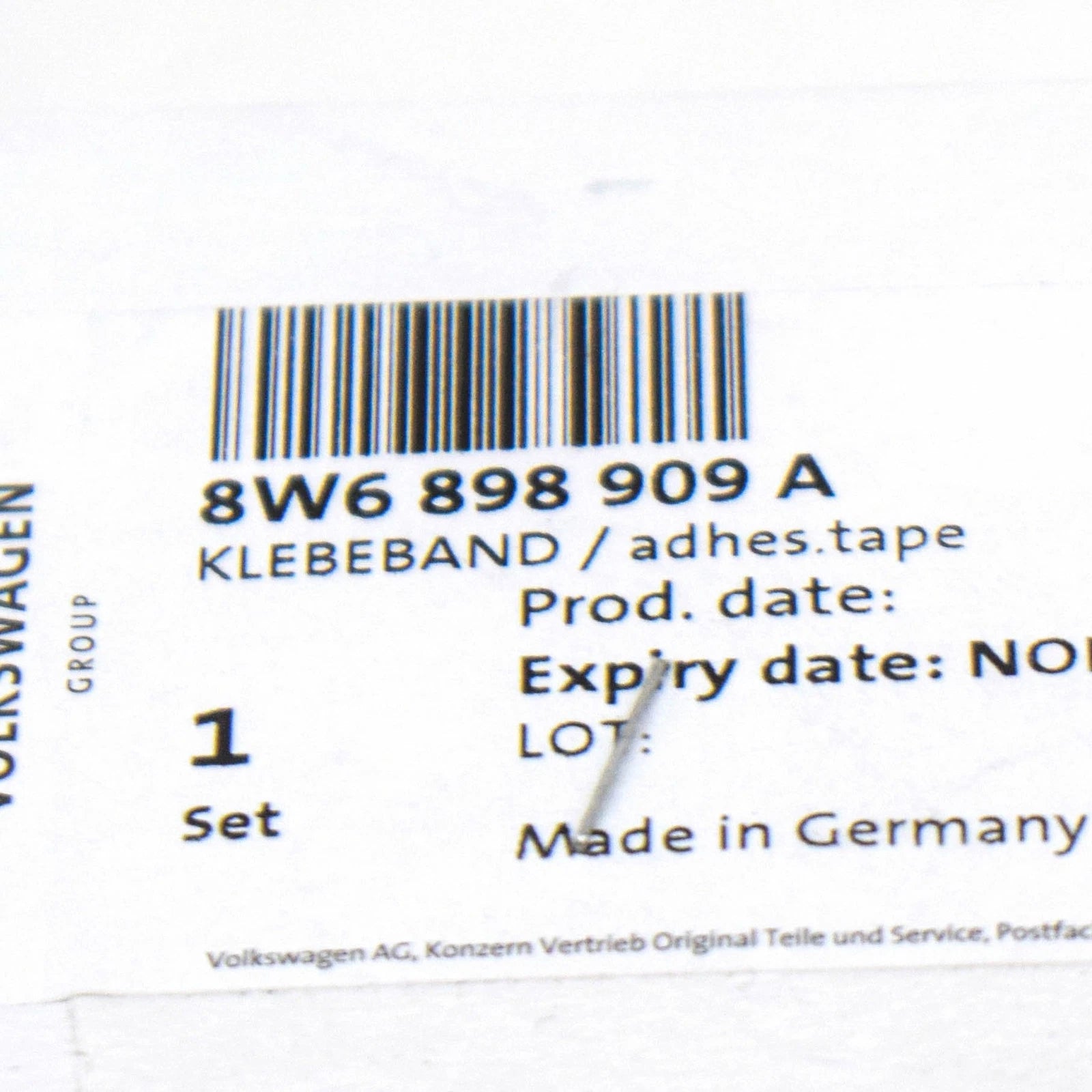 NEW AUDI A5 8W6 ADHESIVE TAPES SET 8W6898909A