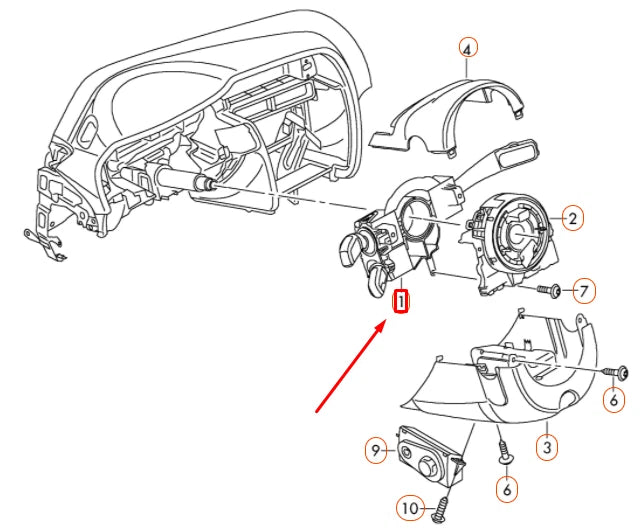 NEW AUDI A4 B8 STEERING COLUMN MULTIFUNCTION SWITCH 8K0953502BD4PK ORIGINAL